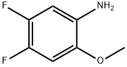 4,5-ジフルオロ-2-メトキシアニリン 化学構造式