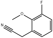 3-Fluoro-2-methoxyphenylacetonitrile Struktur