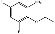 2-エトキシ-3,5-ジフルオロアニリン 化学構造式