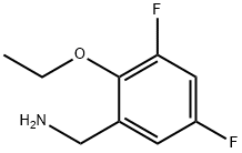 2-ETHOXY-3,5-DIFLUOROBENZYLAMINE Structure