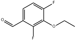 3-エトキシ-2,4-ジフルオロベンズアルデヒド 化学構造式