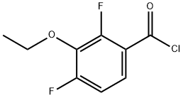 3-エトキシ-2,4-ジフルオロベンゾイルクロリド 化学構造式