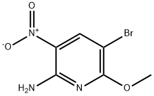 5-BROMO-6-METHOXY-3-NITRO-PYRIDIN-2-YLAMINE Structure
