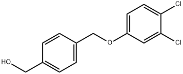 {4-[(3,4-dichlorophenoxy)methyl]phenyl}methanol Structure