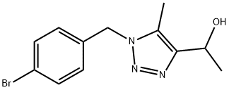 1-[1-(4-bromobenzyl)-5-methyl-1H-1,2,3-triazol-4-yl]-1-ethanol Structure