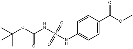 TERT-BUTYL 3-[4-(METHOXYCARBONYL)PHENYL]-2,2-DIOXO-2LAMBDA〜6〜-DIAZATHIANE-1-CARBOXYLATE 化学構造式