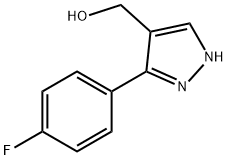 [3-(4-fluorophenyl)-1H-pyrazol-4-yl]methanol Struktur