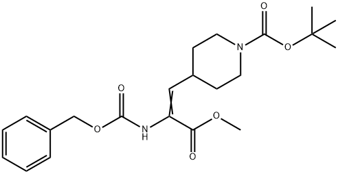 1-BOC-4-(2-CBZ-AMINO-2-METHOXYCARBONYL-VINYL)PIPERIDINE Structure