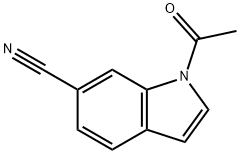 1-Acetyl-1H-indole-6-carbonitrile 化学構造式