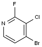 4-溴-3-氯-2-氟吡啶 结构式