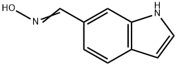 1H-インドール-6-カルブアルデヒドオキシム 化学構造式