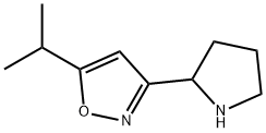 5-isopropyl-3-pyrrolidin-2-ylisoxazole Struktur