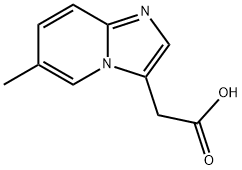 6-METHYL-IMIDAZO [1,2-A] PYRIDINE-3-ACETIC ACID Structure