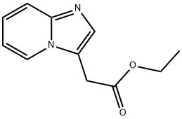 (イミダゾ[1,2-a]ピリジン-3-イル)酢酸エチル 化学構造式
