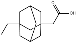 2-(3-乙基-1-金刚烷基)乙酸 结构式