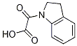 2,3-ジヒドロ-1H-インドール-1-イル(オキソ)酢酸 化学構造式