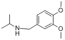 (3,4-ジメトキシベンジル)イソプロピルアミン 化学構造式