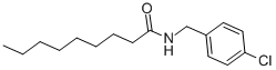 N-(4-CHLOROBENZYL)NONANAMIDE Structure