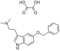 5-BENZYLOXY-[3-(2-DIMETHYLAMINOETHYL)]INDOLE HYDROGENOXALATE 化学構造式