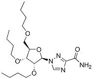 1-[(2R,3R,4R,5R)-3,4-dibutoxy-5-(butoxymethyl)oxolan-2-yl]-1,2,4-triaz ole-3-carboxamide Structure