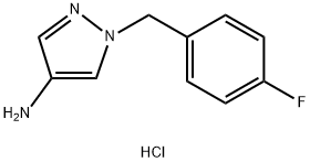 1-(4-Fluoro-benzyl)-1H-pyrazol-4-ylaminehydrochloride Structure