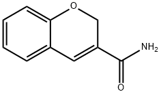 α-クロメン-3-カルボアミド 化学構造式