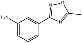 3-(5-メチル-1,2,4-オキサジアゾール-3-イル)アニリン 化学構造式