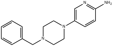 5-(4-苄基哌嗪-1-基)吡啶-2-胺 结构式