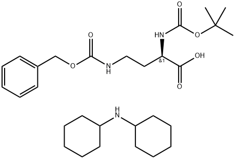 BOC-D-DAB(Z)-OH · DCHA 化学構造式
