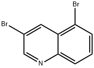 3,5-ジブロモキノリン 化学構造式