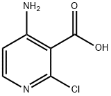 4-氨基-2-氯吡啶-3-羧酸, 1018678-38-0, 结构式