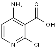 4-氨基-2-氯吡啶-3-羧酸,1018678-38-0,结构式