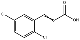 3-(2,5-ジクロロフェニル)アクリル酸 化学構造式