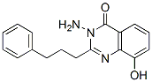 4(3H)-Quinazolinone,  3-amino-8-hydroxy-2-(3-phenylpropyl)- Structure