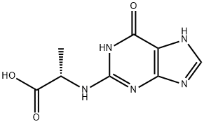 L-Alanine,  N-(6,7-dihydro-6-oxo-1H-purin-2-yl)-  (9CI) Struktur