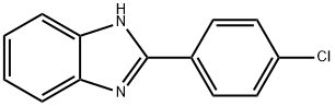 2-(4-クロロフェニル)ベンゾイミダゾール 化学構造式