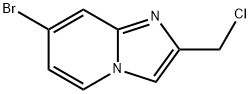 7-溴-2-(氯甲基)-咪唑并[1,2-A]吡啶, 1019023-07-4, 结构式