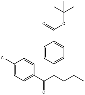 Benzoic acid, 4-[1-(4-chlorobenzoyl)butyl]-, 1,1-diMethylethyl ester|4-(1-(4-氯苯基)-1-氧代戊烷-2-基)苯甲酸叔丁酯