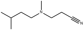 3-[methyl(3-methylbutyl)amino]propanenitrile Structure