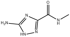 3-アミノ-N-メチル-1H-1,2,4-トリアゾール-5-カルボキサミド 化学構造式