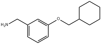 (3-(环己基甲氧基)苯基)甲胺, 1019128-90-5, 结构式