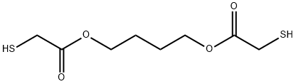 ビス(メルカプト酢酸)テトラメチレン 化学構造式