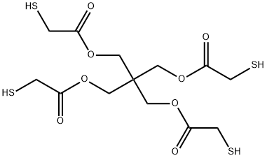 ペンタエリトリトールテトラキス(メルカプトアセタート) 化学構造式