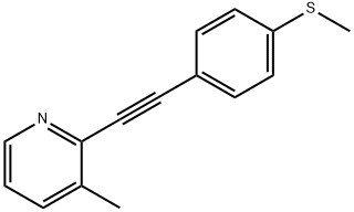 1-(4-(methylthio)phenyl)-2-(3-methyl-2-pyridyl)acetylene Structure