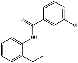 2-氯-N-(2-乙基苯)吡啶-4-甲酰胺 结构式