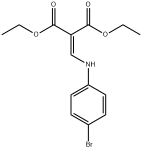 (4-BROMOANILINOMETHYLENE)MALONIC ACID DIETHYL ESTER Structure