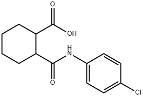 2-{[(4-氯苯基)氨基]羰基}环己烷羧酸, 101937-67-1, 结构式