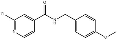 2-Chloro-N-(4-Methoxybenzyl)pyridine-4-carboxaMide, 95% Structure