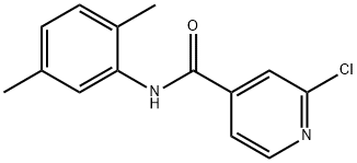 2-氯-N-(2,5-二甲基苯基)吡啶-4-甲酰胺 结构式