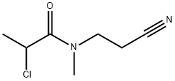 2-氯-N-(2-氰乙基)-N-甲基丙酰胺 结构式